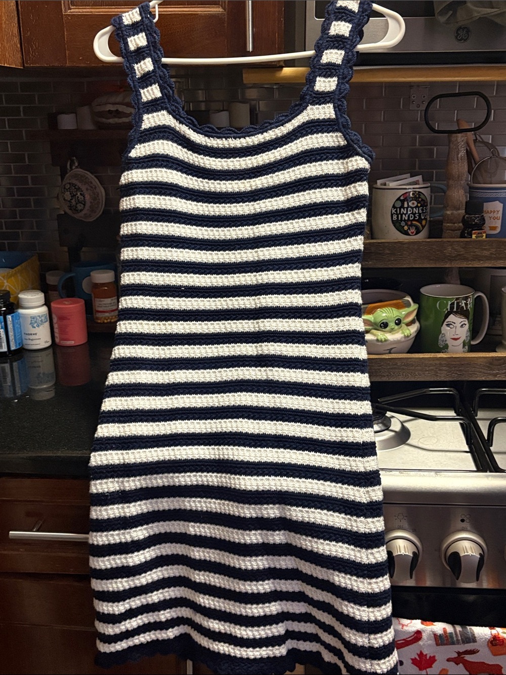 Rails Striped Crochet dress